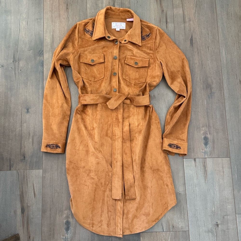 Panhandle western suede dress. Size S